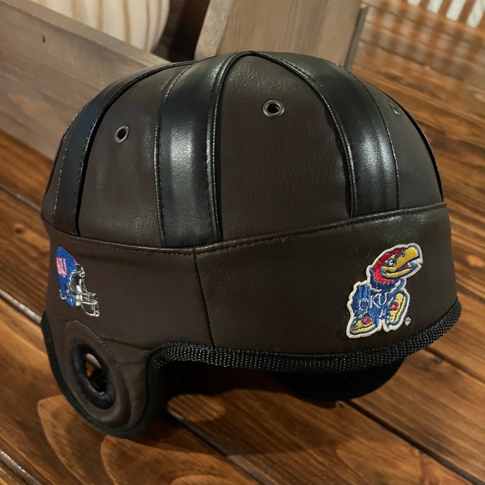 KU Jayhawks Fun Old school soft football helmet.